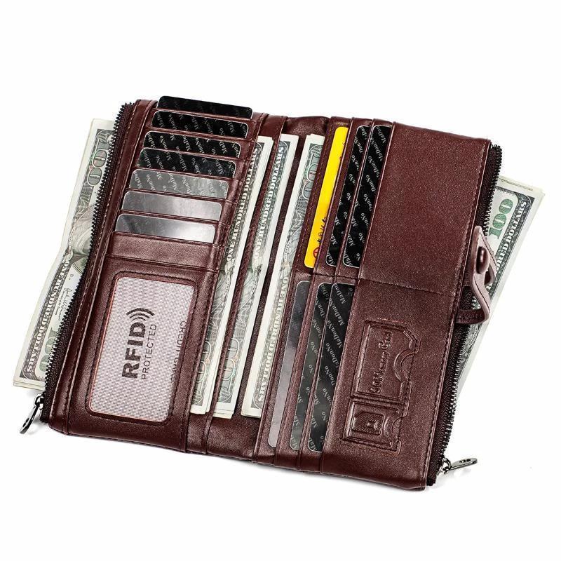 Long wallet made of genuine leather by Bowlift