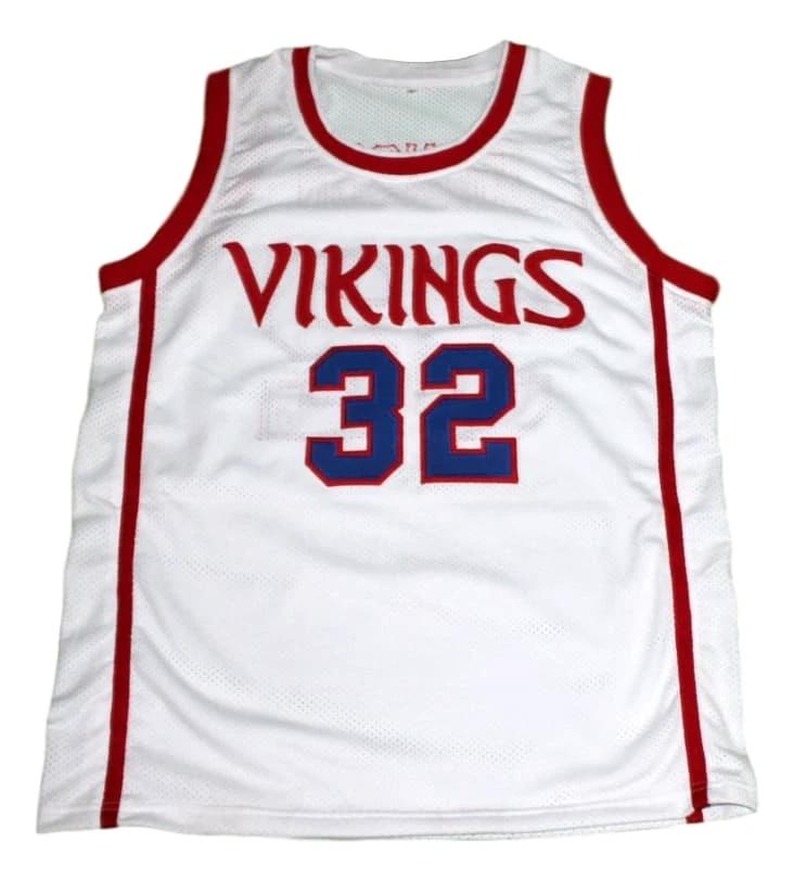 Magic Johnson Jersey #32 Vikings High School Basketball White by My store basketball