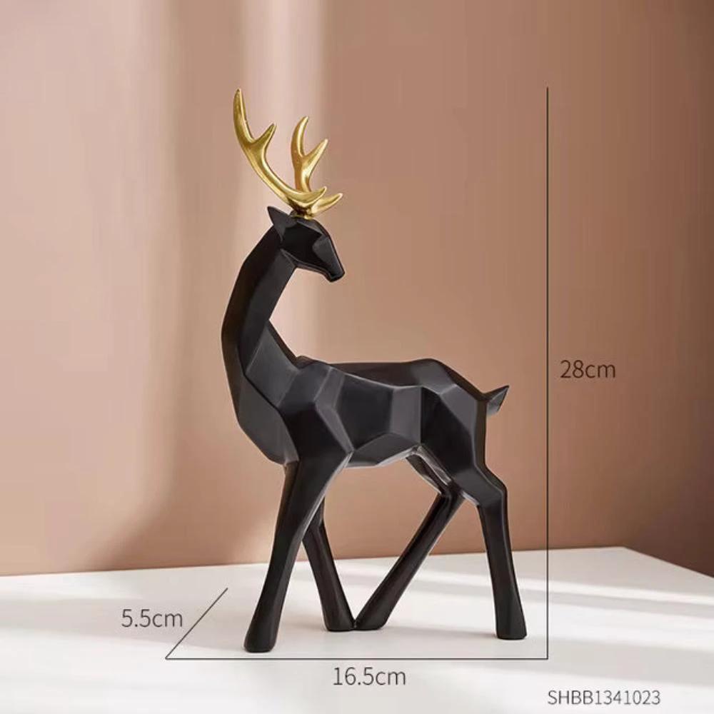 Creative Geometric Deer Figurine by Casa & Beyond