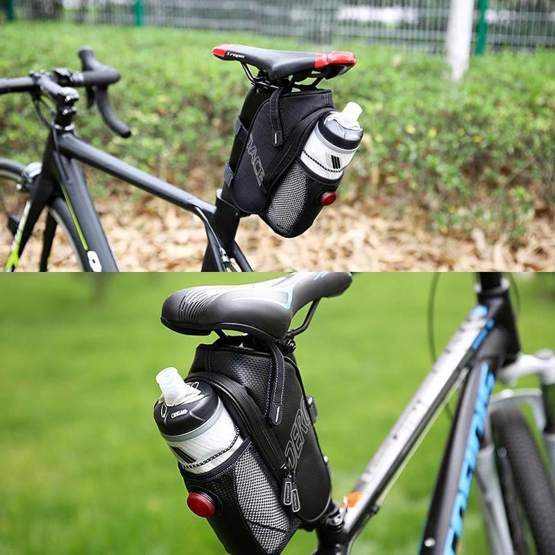 Waterproof bike bag under the saddle by Bowlift