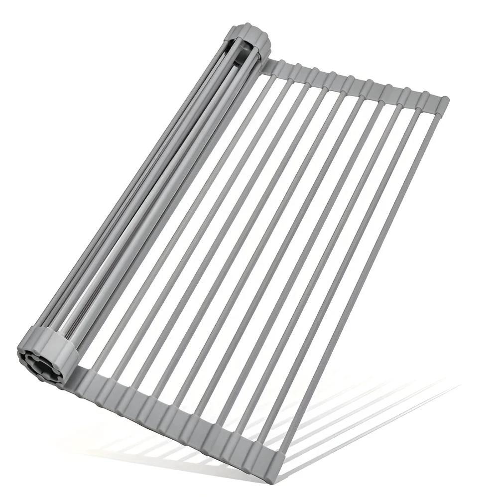 Stainless Steel Dish Drying Rolling Rack by Casa & Beyond