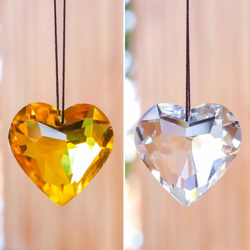 GlimmerHeart Elegant Heart-Shaped Sun Catcher – Enchanting Light Effects for Your Home Bowlift by Bowlift