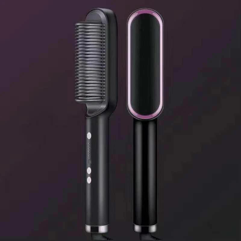 Straightening brush for hair by Bowlift