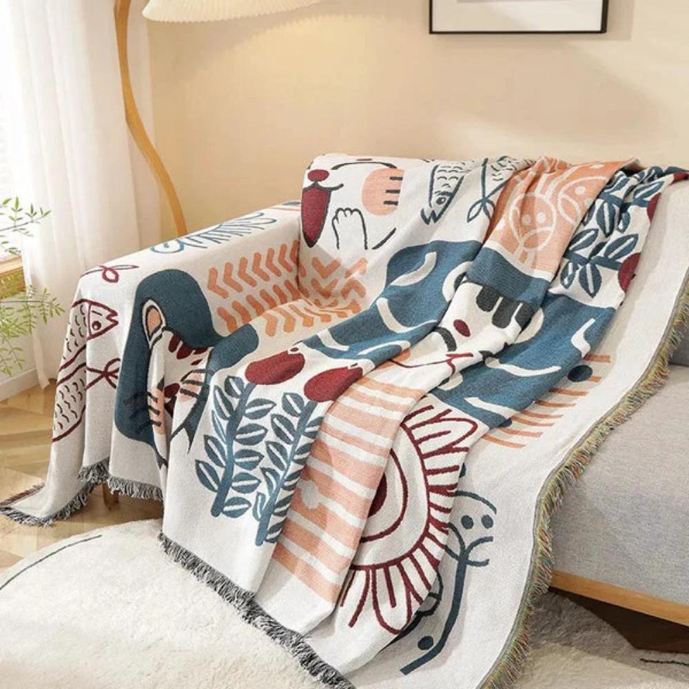 Tassel Tide All-Season Sofa Cover by Casa & Beyond