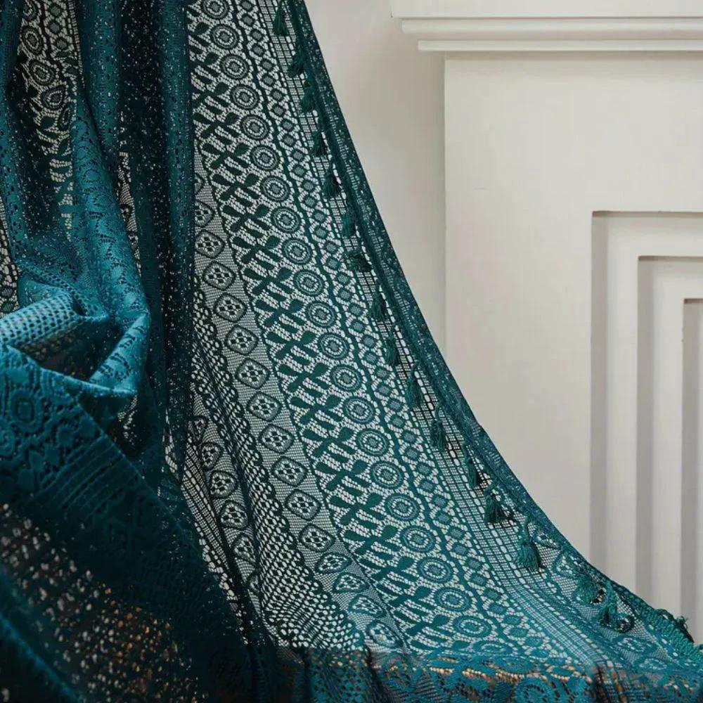 Lumine Crochet Tassel Curtain by Casa & Beyond