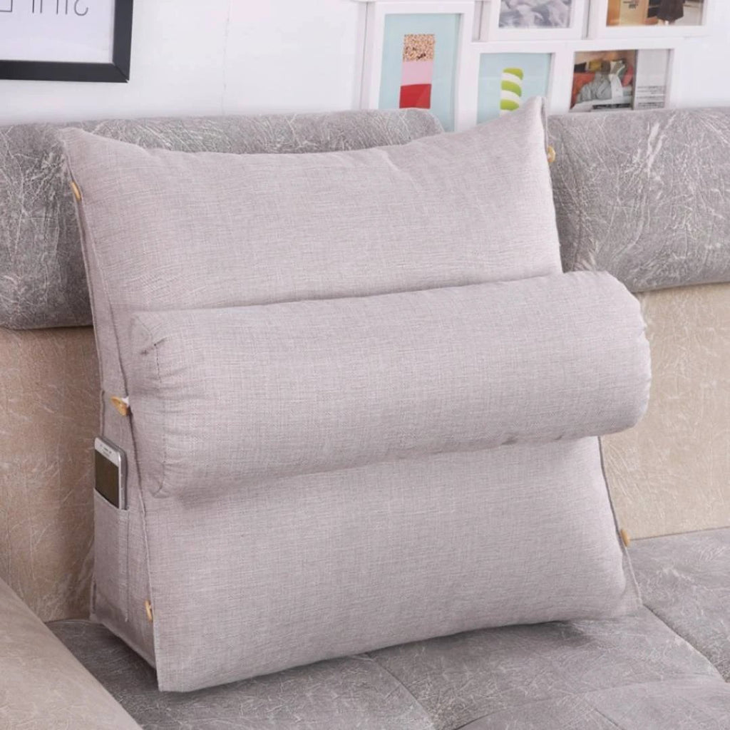 LoungeEase | Backrest Pillow for Reading and TV - Lumbar Support Adjustable Bed Pillow - Comfort Posture - Versatile Use Pillow Bowlift by Bowlift