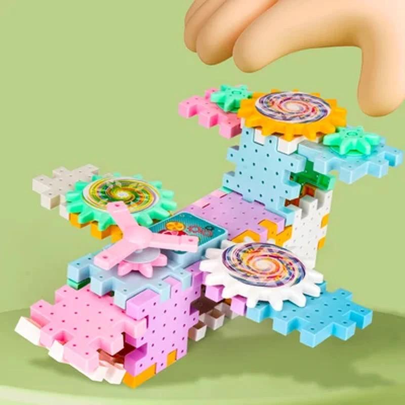 Paradise of various electric building blocks for children by Bowlift