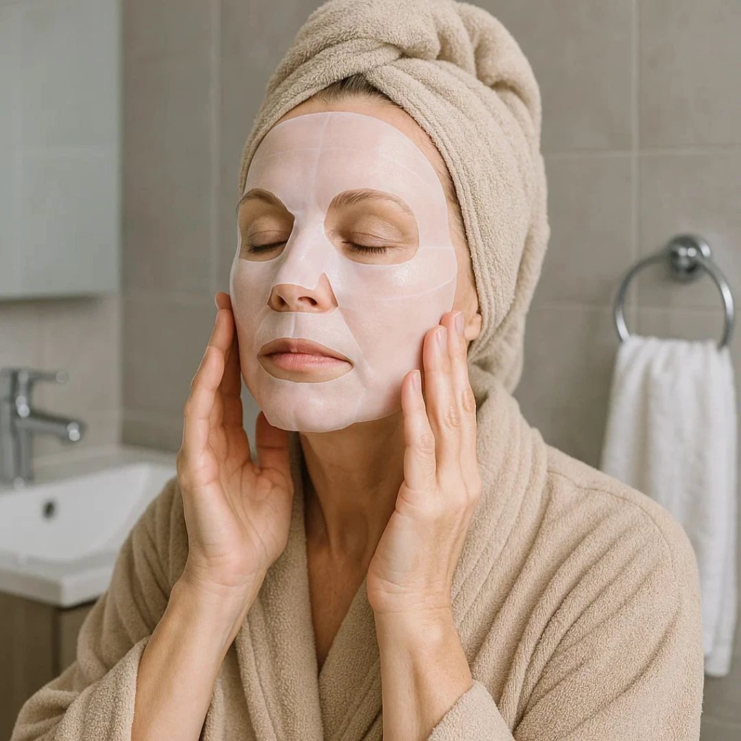 Dermaglow | Collagen Sheet Mask – Overnight Hydration – Hydrogel – Mature & Dry Skin Bowlift by Bowlift