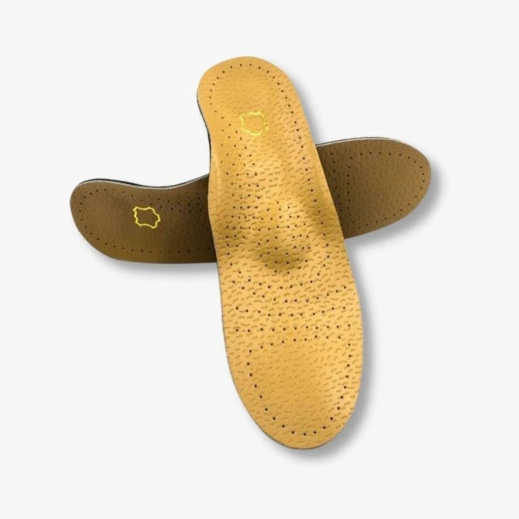 LeatherGuard Orthopedic Leather Shoe Insole | Shock Absorption - Arch Support - Comfortable Insole - Foot Pain Relief - Moisture Wicking Bowlift by Bowlift