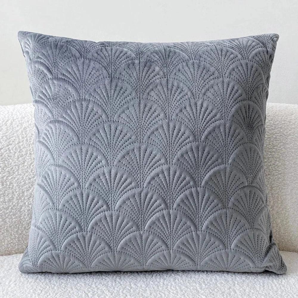Coastal Velvet Shell Cushion Cover by Casa & Beyond