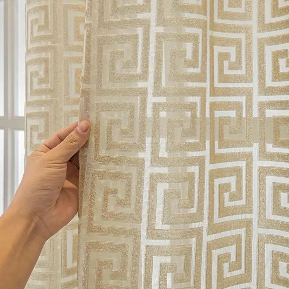 Imperial Maze Embroidered Curtain by Casa & Beyond