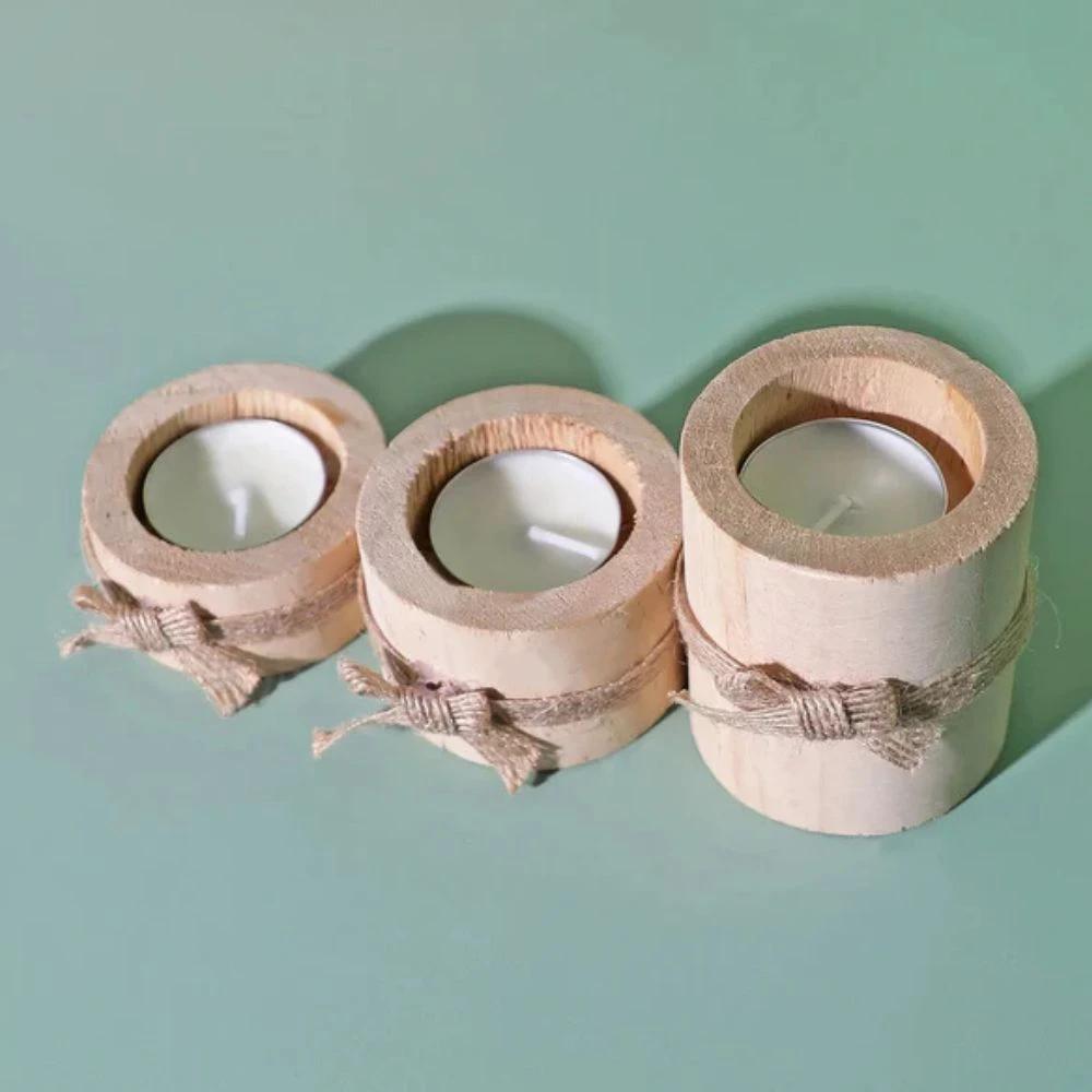 Bamboo Essence Candle Holders | 3 sets by Casa & Beyond