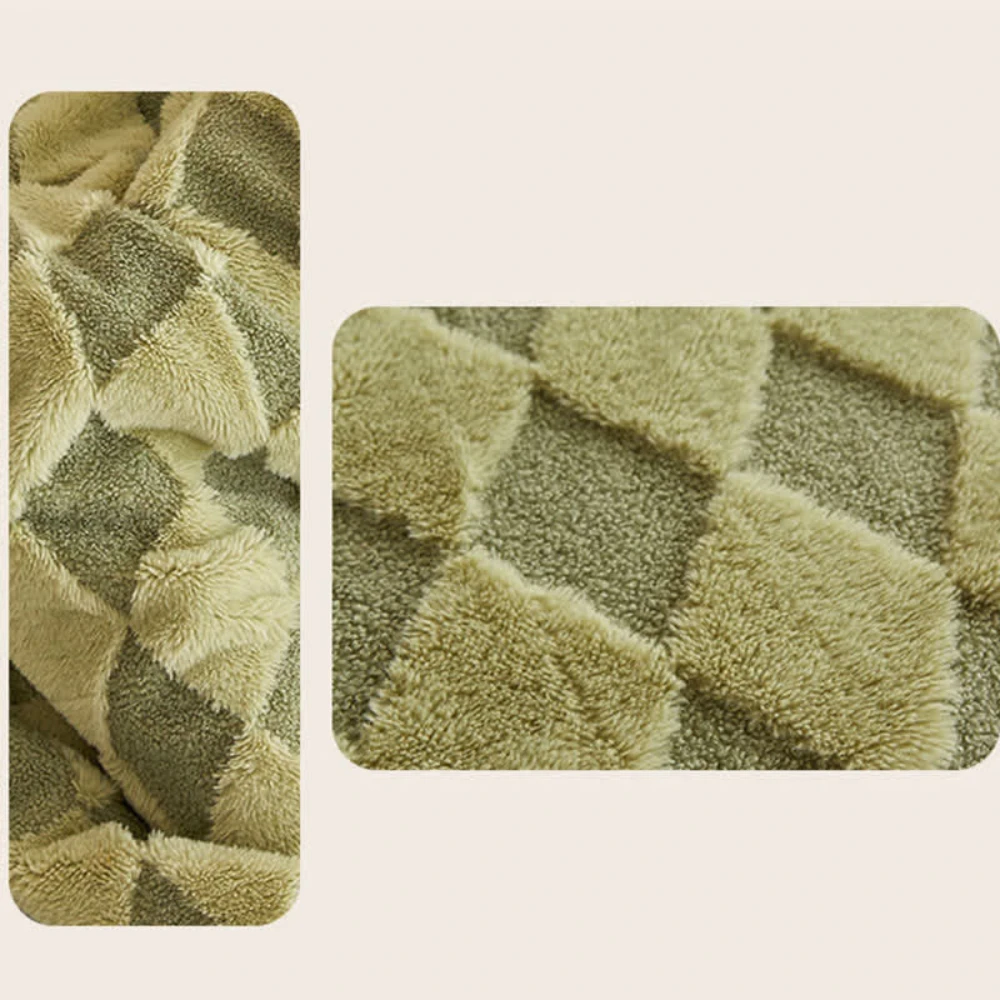 Soft Diamond Pattern Comfort Blanket by Casa & Beyond