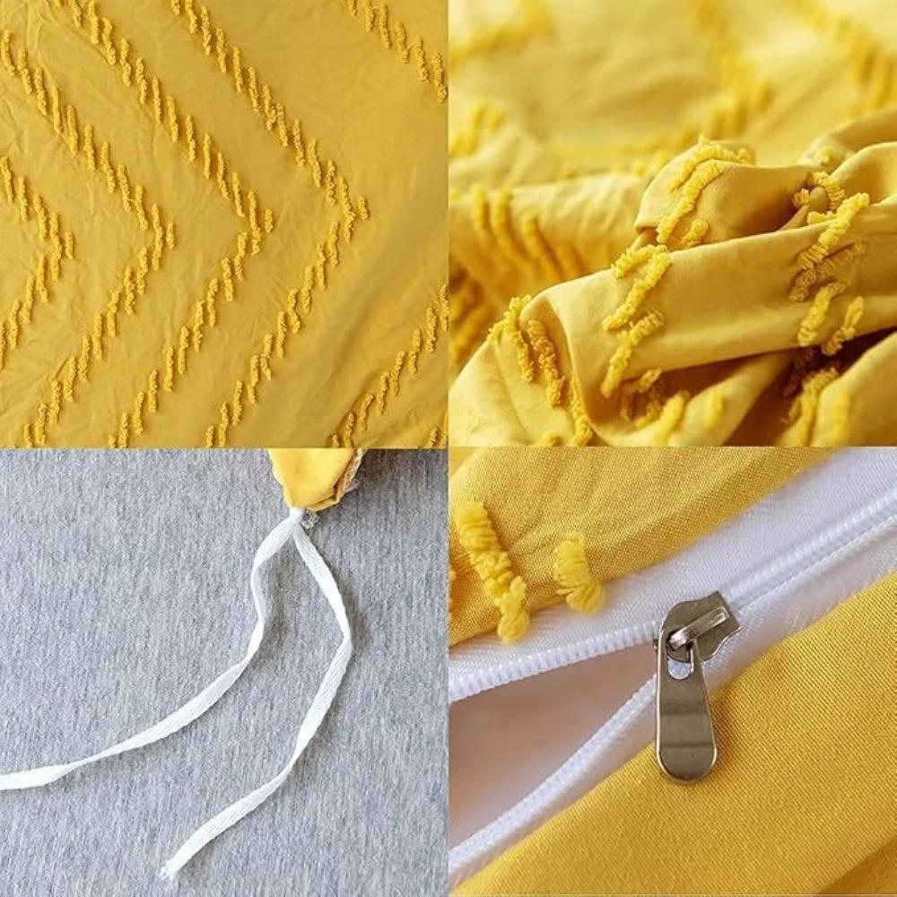 Chevron Plush Quilt Cover | 3pcs Set by Casa & Beyond