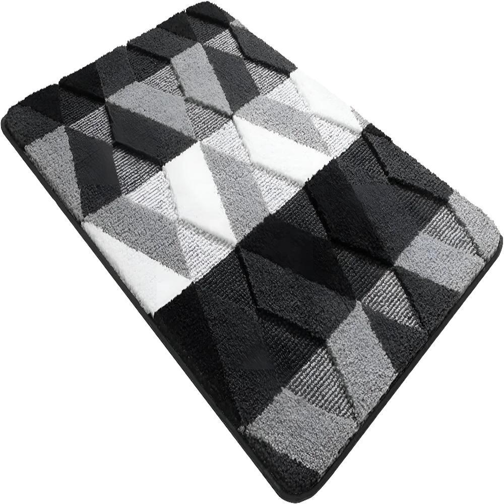 Soft Microfiber Non-Slip Geometric Rug by Casa & Beyond