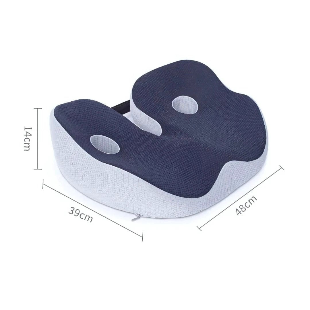 SitSmart Adjustable Memory Foam Sit Bone Relief | Seat Cushion for Tailbone Pressure Pain - Posture Support in Office Chairs Bowlift by Bowlift