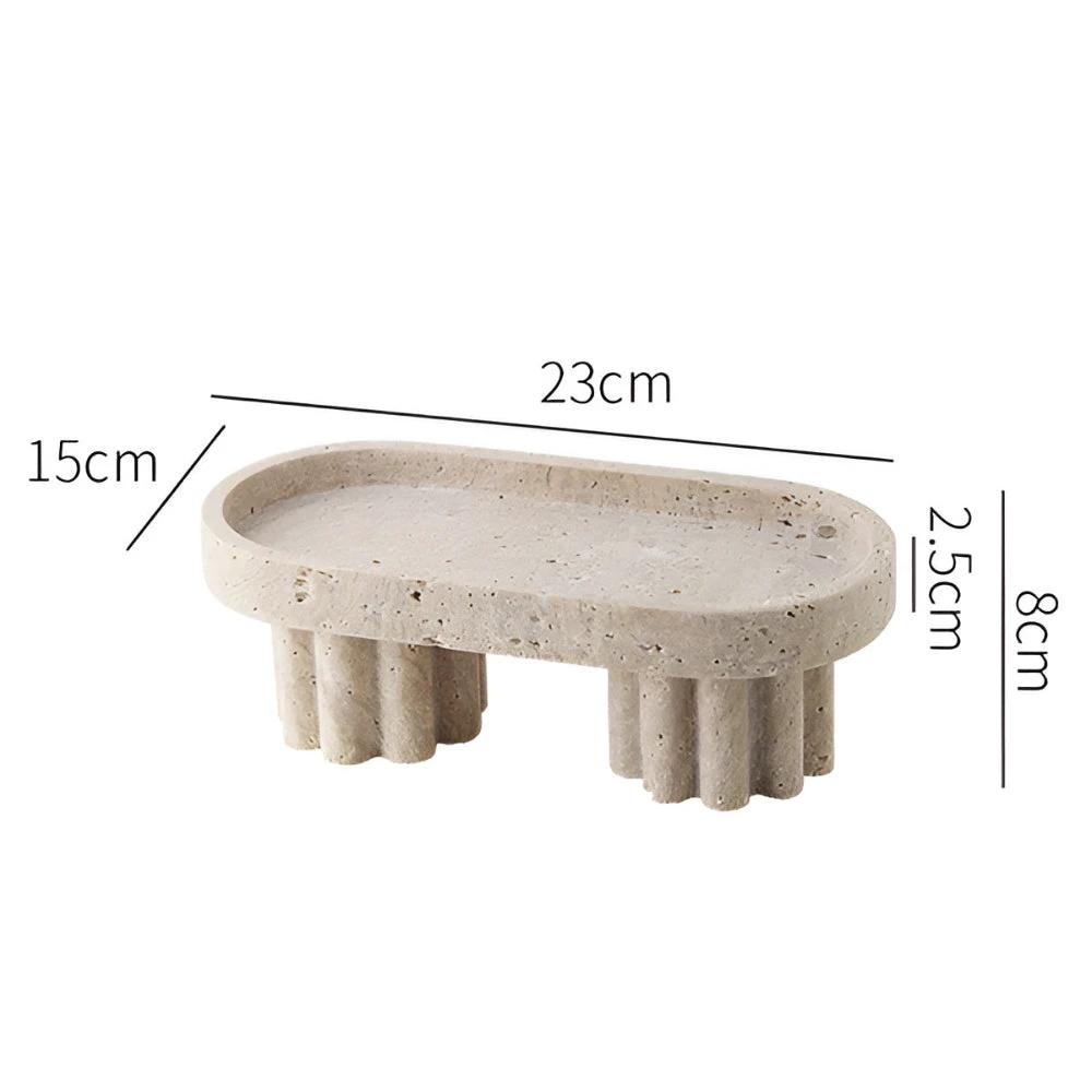 Pietra Natural Travertine Tray by Casa & Beyond
