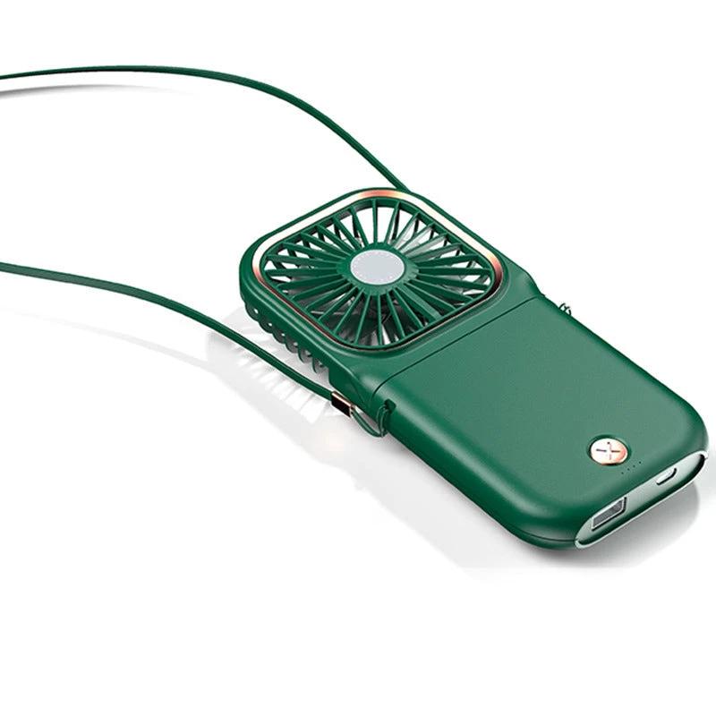 Portable hanging neck fan by Bowlift