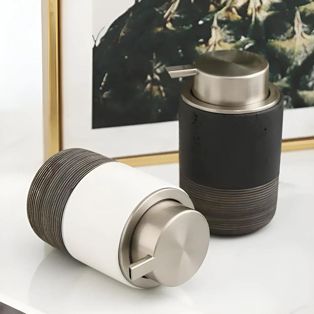 Minimalist Ceramic Soap Dispenser by Casa & Beyond