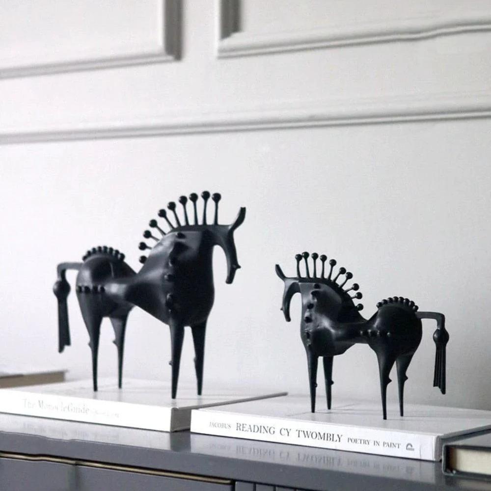 Black Stallion Metal Sculpture by Casa & Beyond