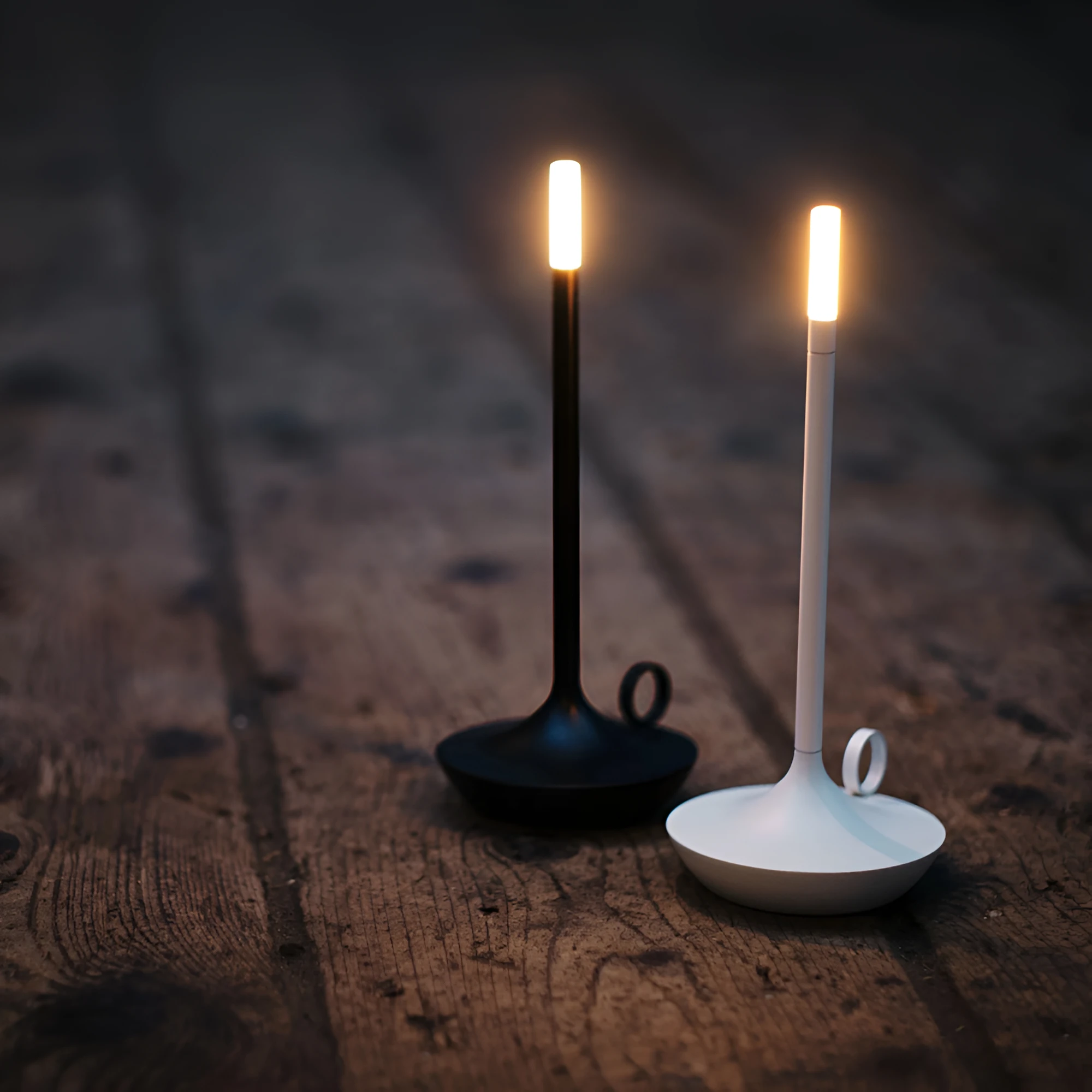 Portable Cylindrical Table Lamp by Casa & Beyond