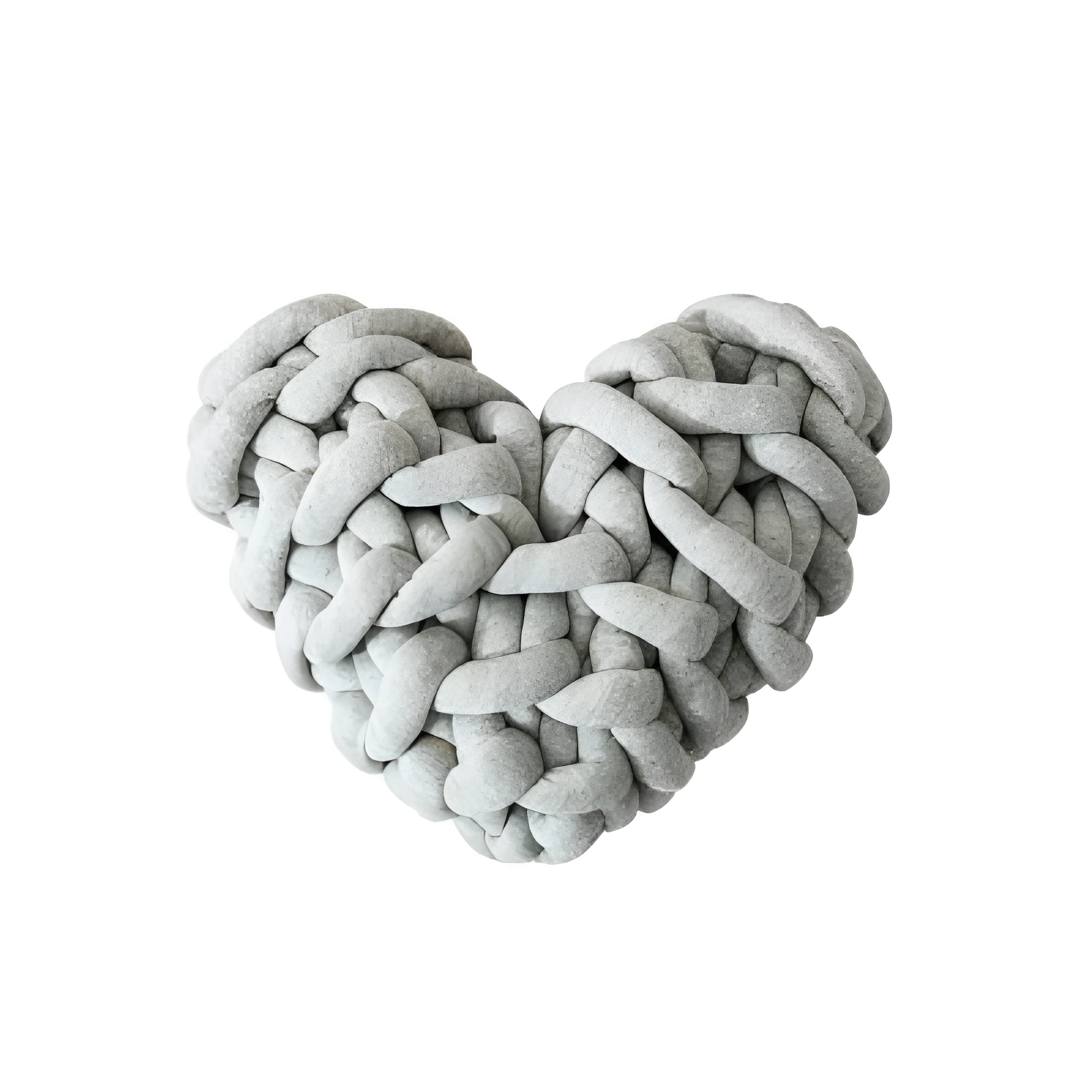 Plush Knotted Heart Shape Cushions by Casa & Beyond