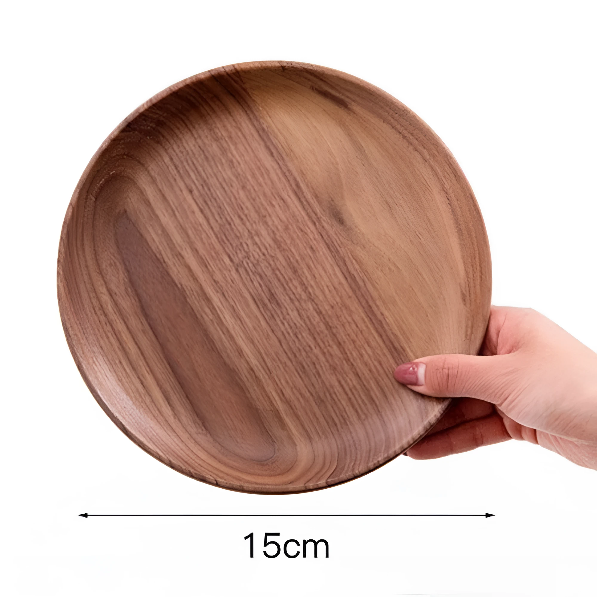 Handcrafted Walnut Wood Plate by Casa & Beyond