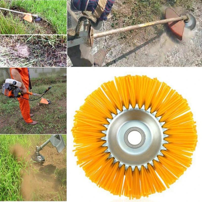 Nylon weed brush for lawn mower by Bowlift