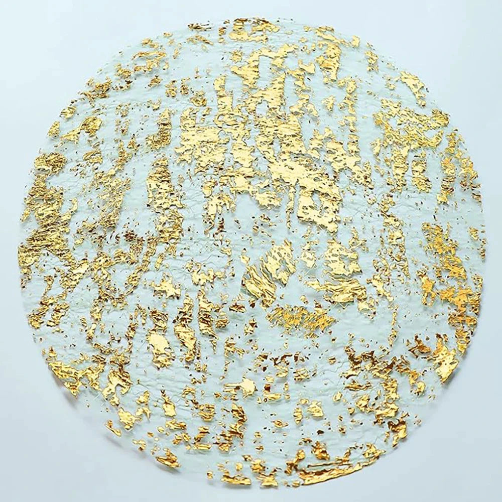 12pcs Disposable Gold Decoration Placemats Set Table Mat Kitchen Tools by Bowlift