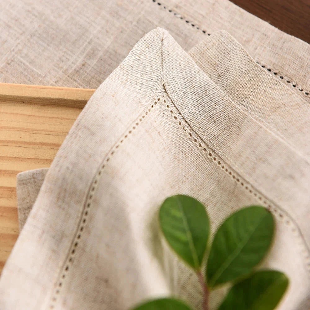 12pcs Linen Party Table Cloth Dinner Napkin Restaurant Napkins by Bowlift