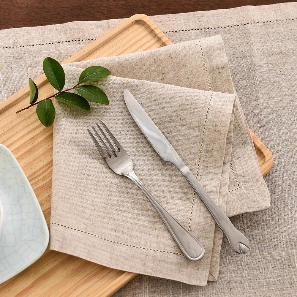 12pcs Linen Party Table Cloth Dinner Napkin Restaurant Napkins by Bowlift
