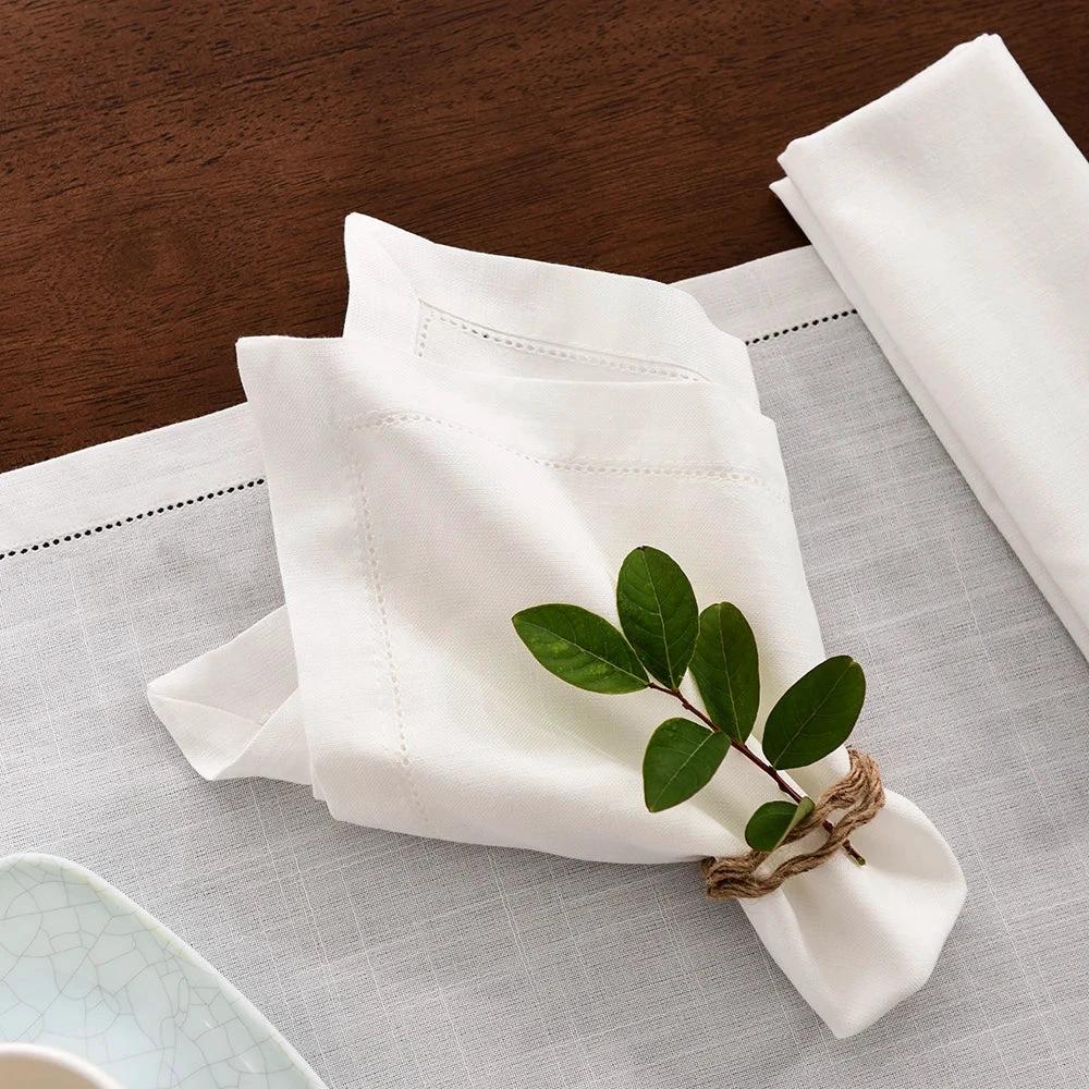 12pcs Linen Party Table Cloth Dinner Napkin Restaurant Napkins by Bowlift