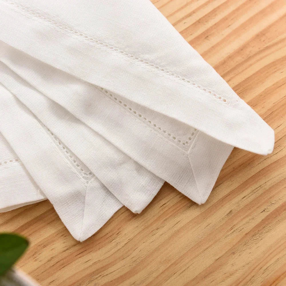 12pcs Linen Party Table Cloth Dinner Napkin Restaurant Napkins by Bowlift