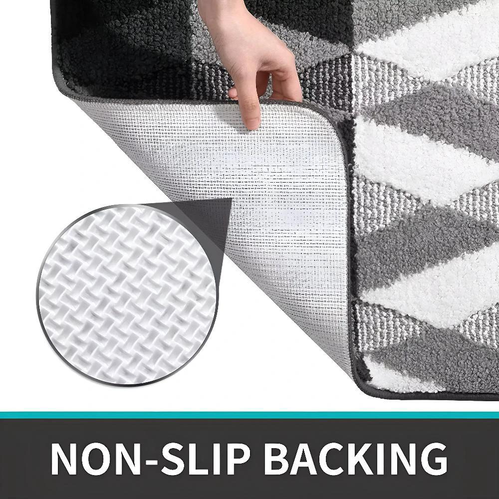Soft Microfiber Non-Slip Geometric Rug by Casa & Beyond
