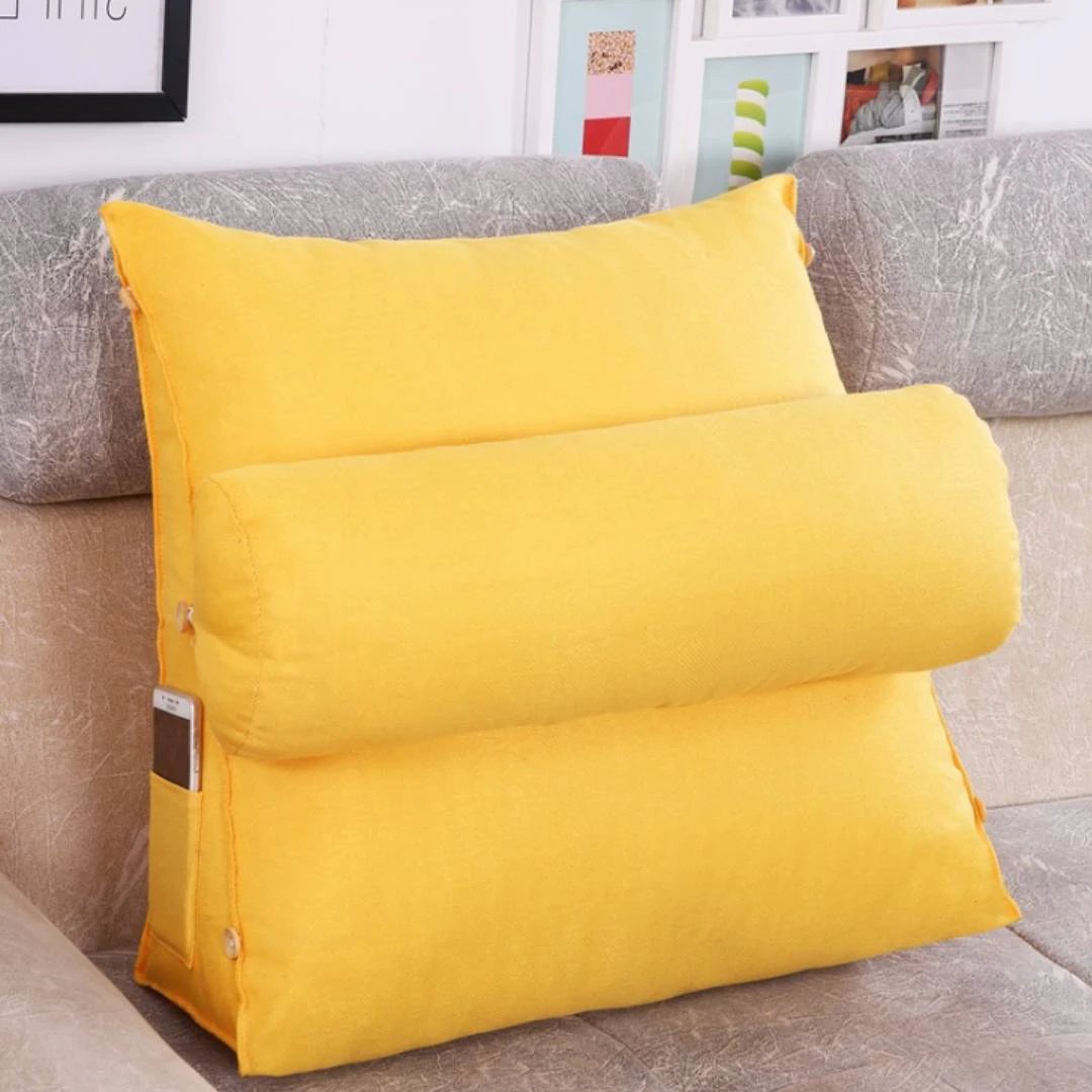 LoungeEase | Backrest Pillow for Reading and TV - Lumbar Support Adjustable Bed Pillow - Comfort Posture - Versatile Use Pillow Bowlift by Bowlift