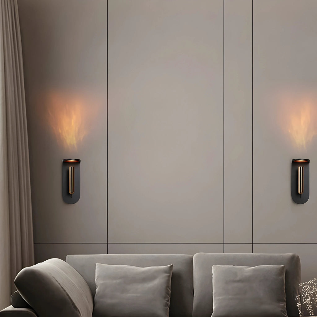 Adjustable Nordic LED Wall Light with Flame Effect Bowlift by Bowlift
