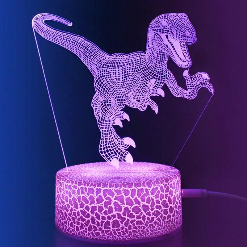 Night light LED color dinosaur with remote control multi-styles by Bowlift