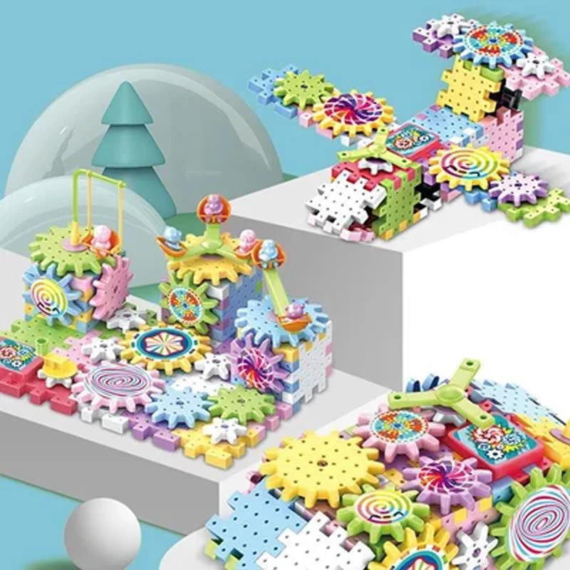 Paradise of various electric building blocks for children by Bowlift