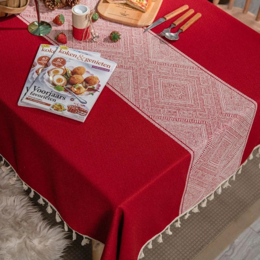 Glisstra Geometric Tassel Tablecloth by Casa & Beyond
