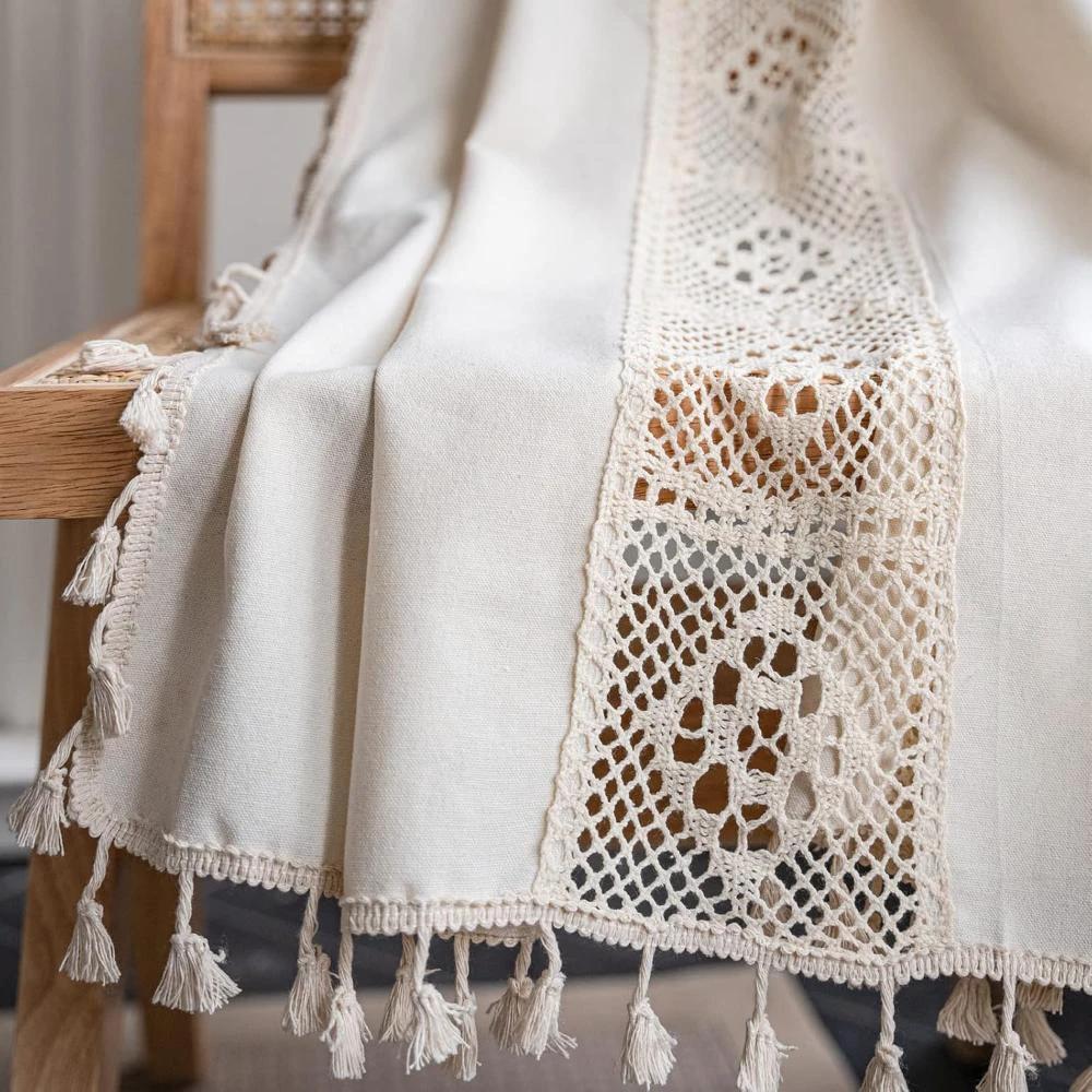 Boho Linen Curtain by Casa & Beyond