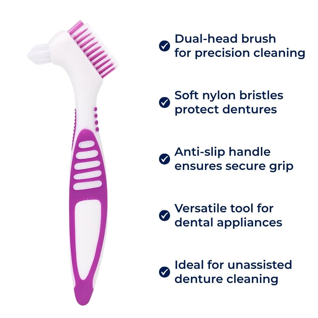 Soft Bristle Dual-Head – Anti-Slip Handle – Scratch-Free Cleaning – Fresh Breath for Seniors Bowlift by Bowlift