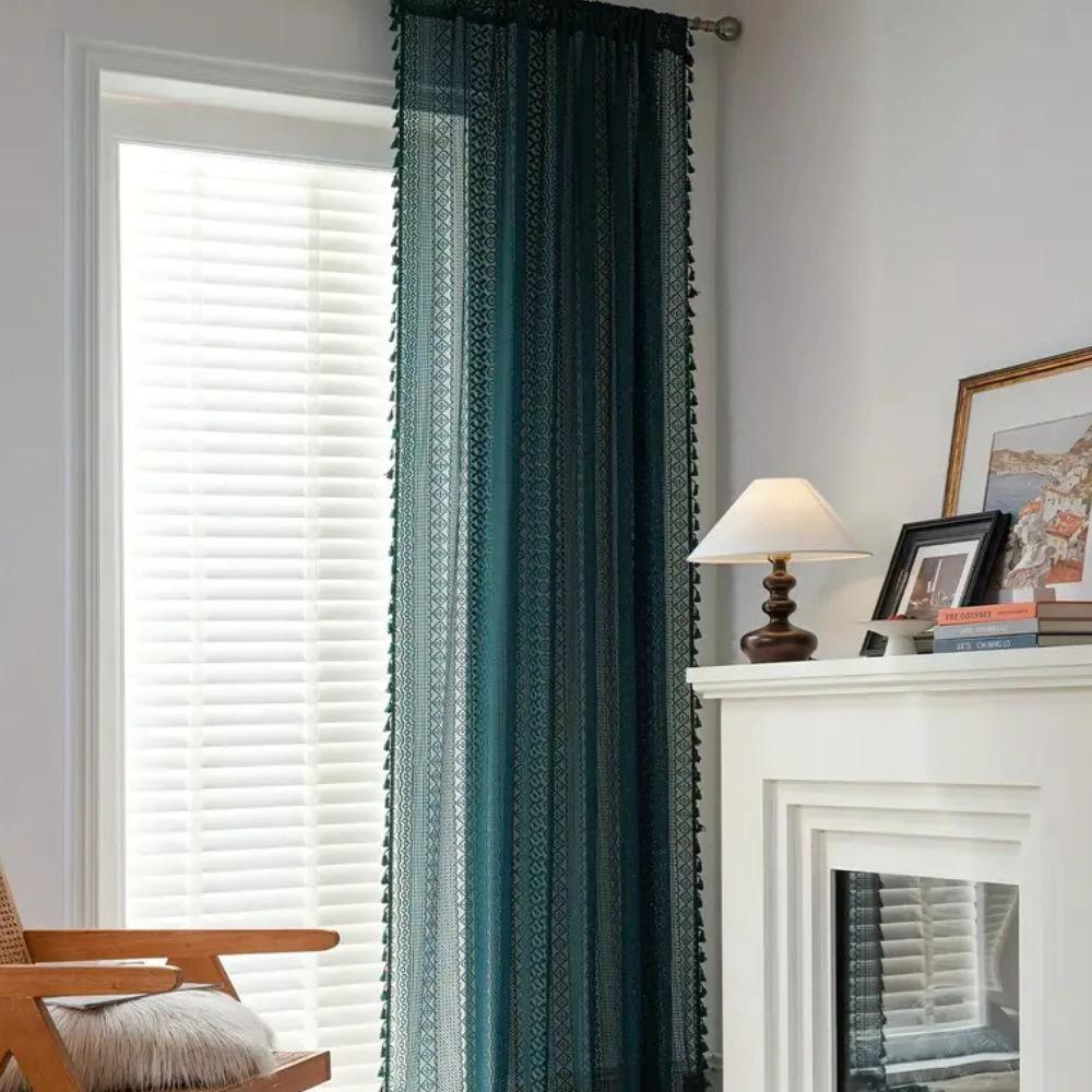 Lumine Crochet Tassel Curtain by Casa & Beyond