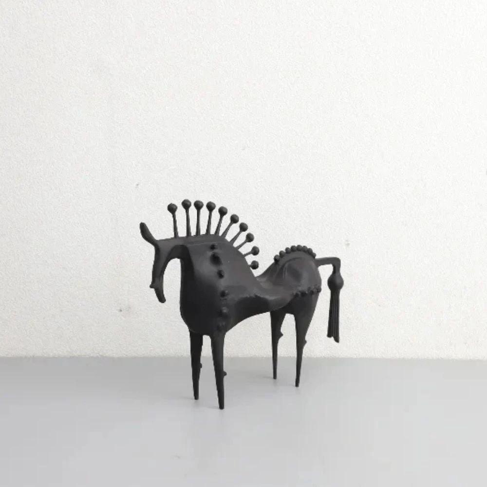 Black Stallion Metal Sculpture by Casa & Beyond