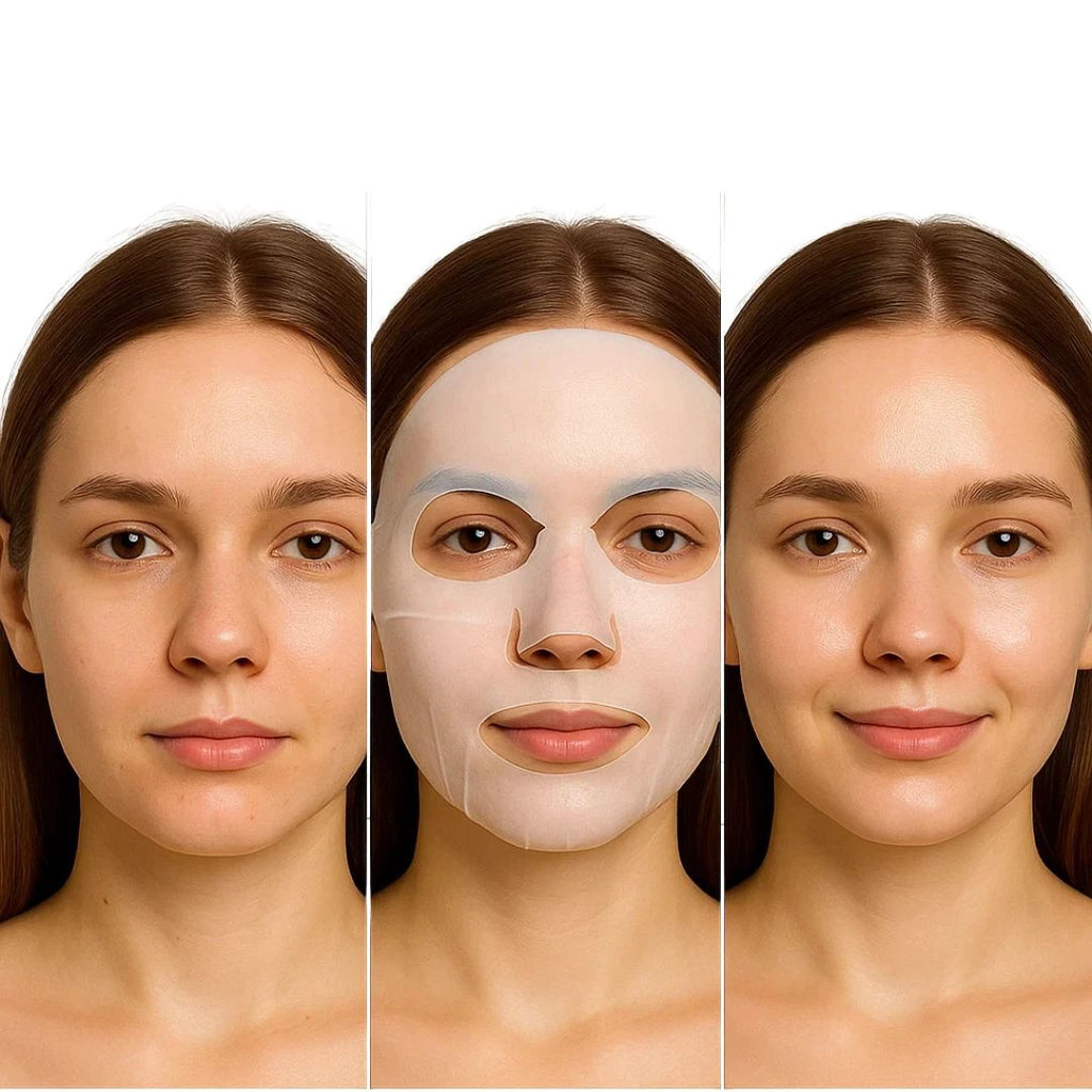 Dermaglow | Collagen Sheet Mask – Overnight Hydration – Hydrogel – Mature & Dry Skin Bowlift by Bowlift