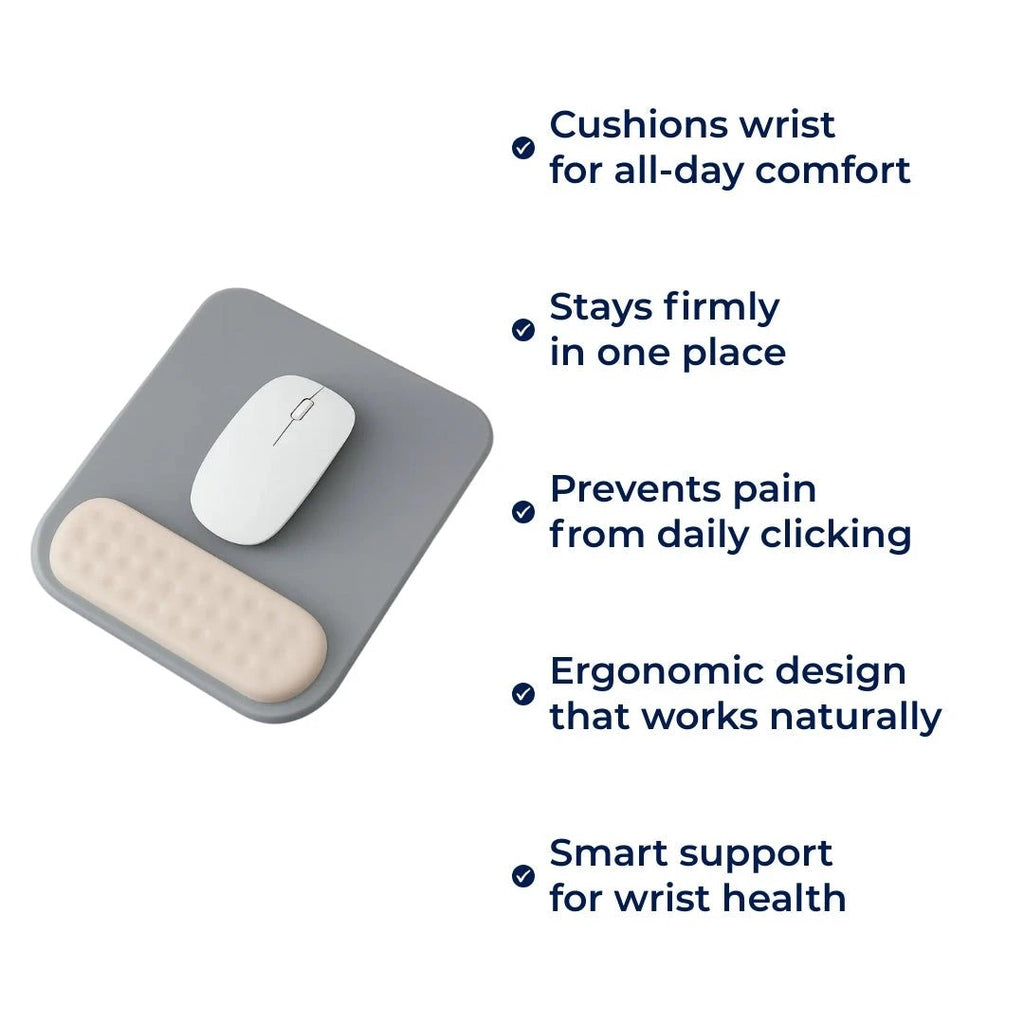 Wrist Support – Silicone Cushioned Anti‑Slip – Relieves Strain – For Long Hours at Office or Gaming Bowlift by Bowlift