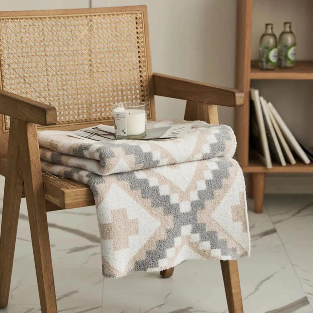 Sierra Peaks Knit Blanket by Casa & Beyond