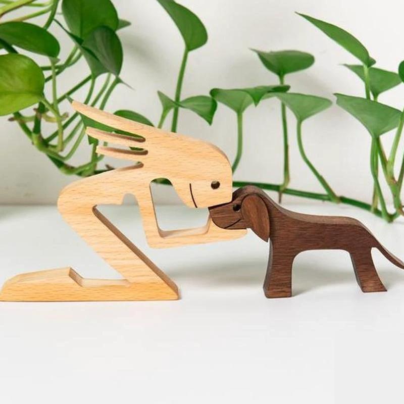 Tier lovers - Table ornaments made of wood carving by Bowlift