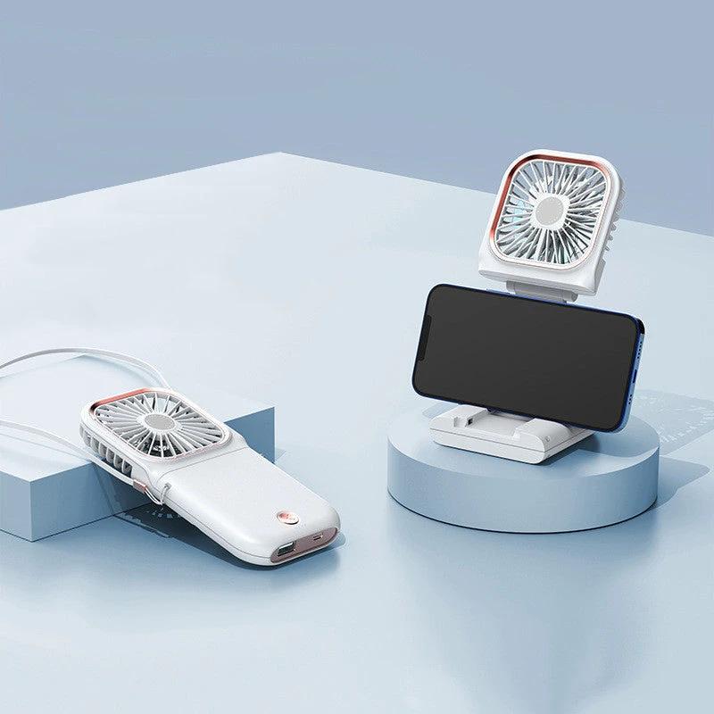 Portable hanging neck fan by Bowlift
