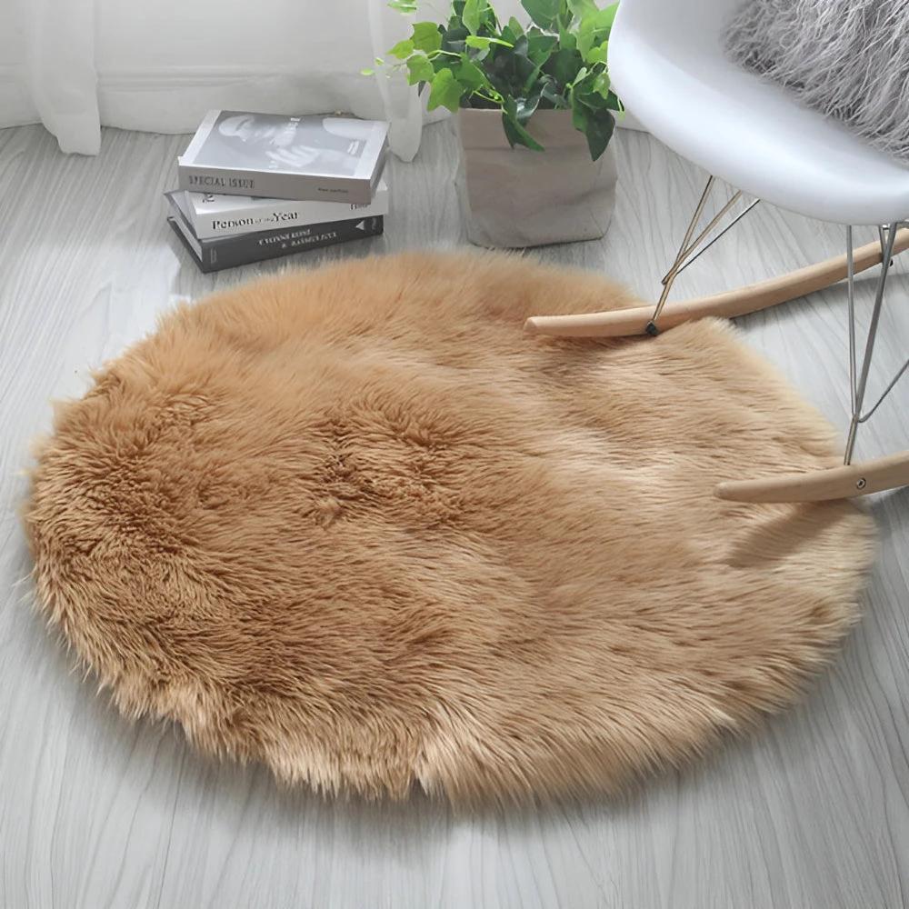 Round Cloud Soft Plush Rug by Casa & Beyond
