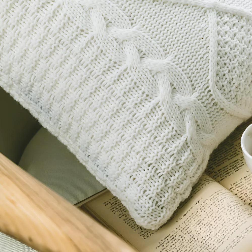 Braided Knitted Cushion Cover by Casa & Beyond